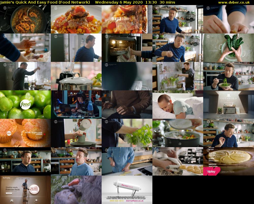 Jamie's Quick And Easy Food (Food Network) Wednesday 6 May 2020 13:30 - 14:00