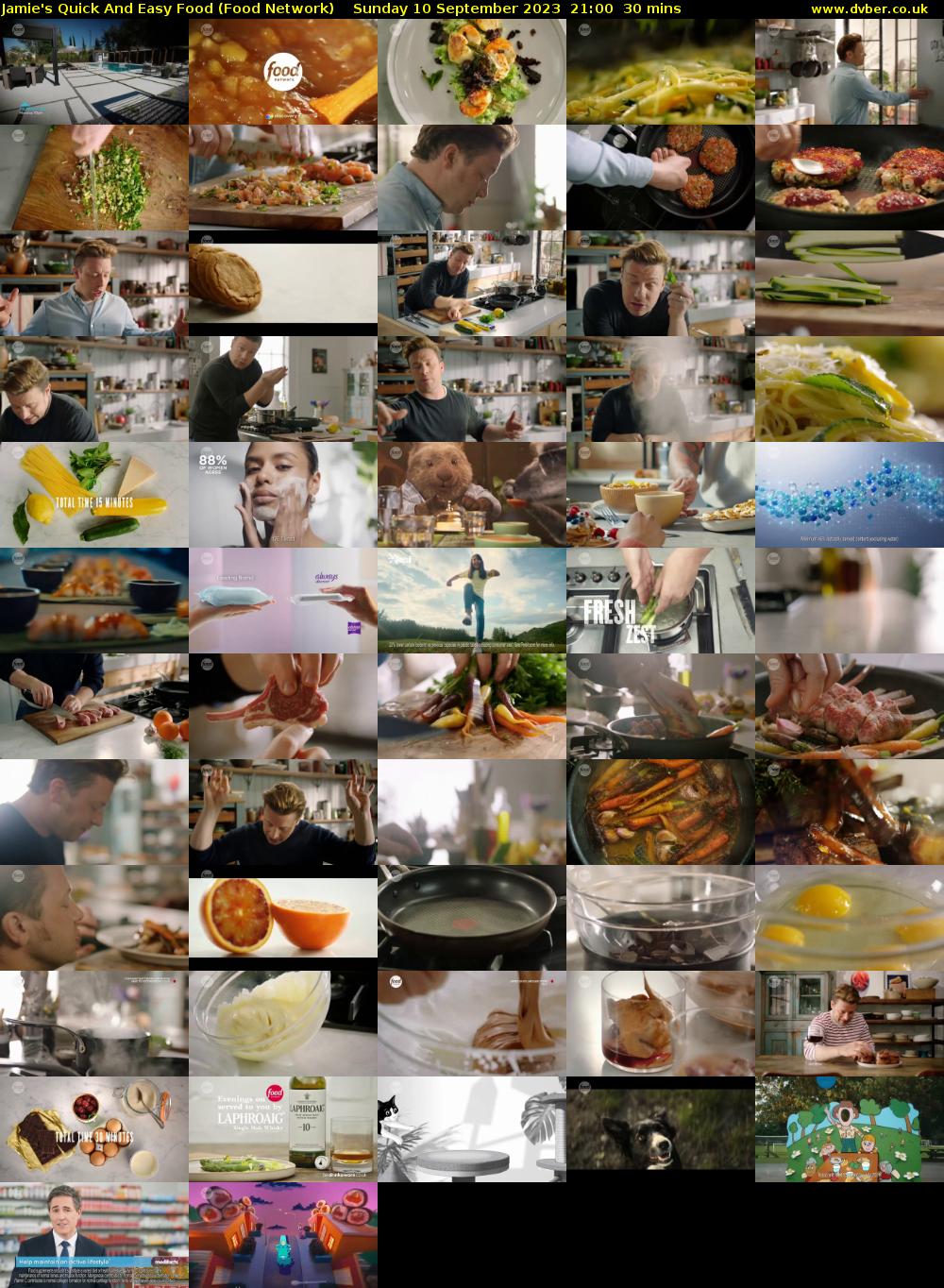 Jamie's Quick And Easy Food (Food Network) Sunday 10 September 2023 21:00 - 21:30