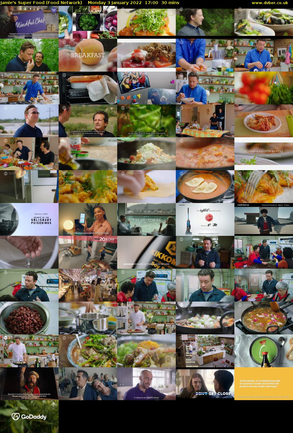 Jamie's Super Food (Food Network) Monday 3 January 2022 17:00 - 17:30