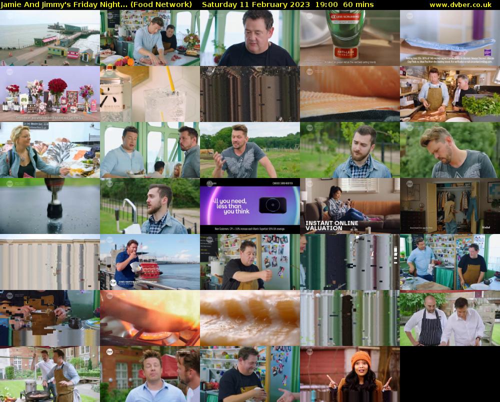 Jamie And Jimmy's Friday Night... (Food Network) Saturday 11 February 2023 19:00 - 20:00
