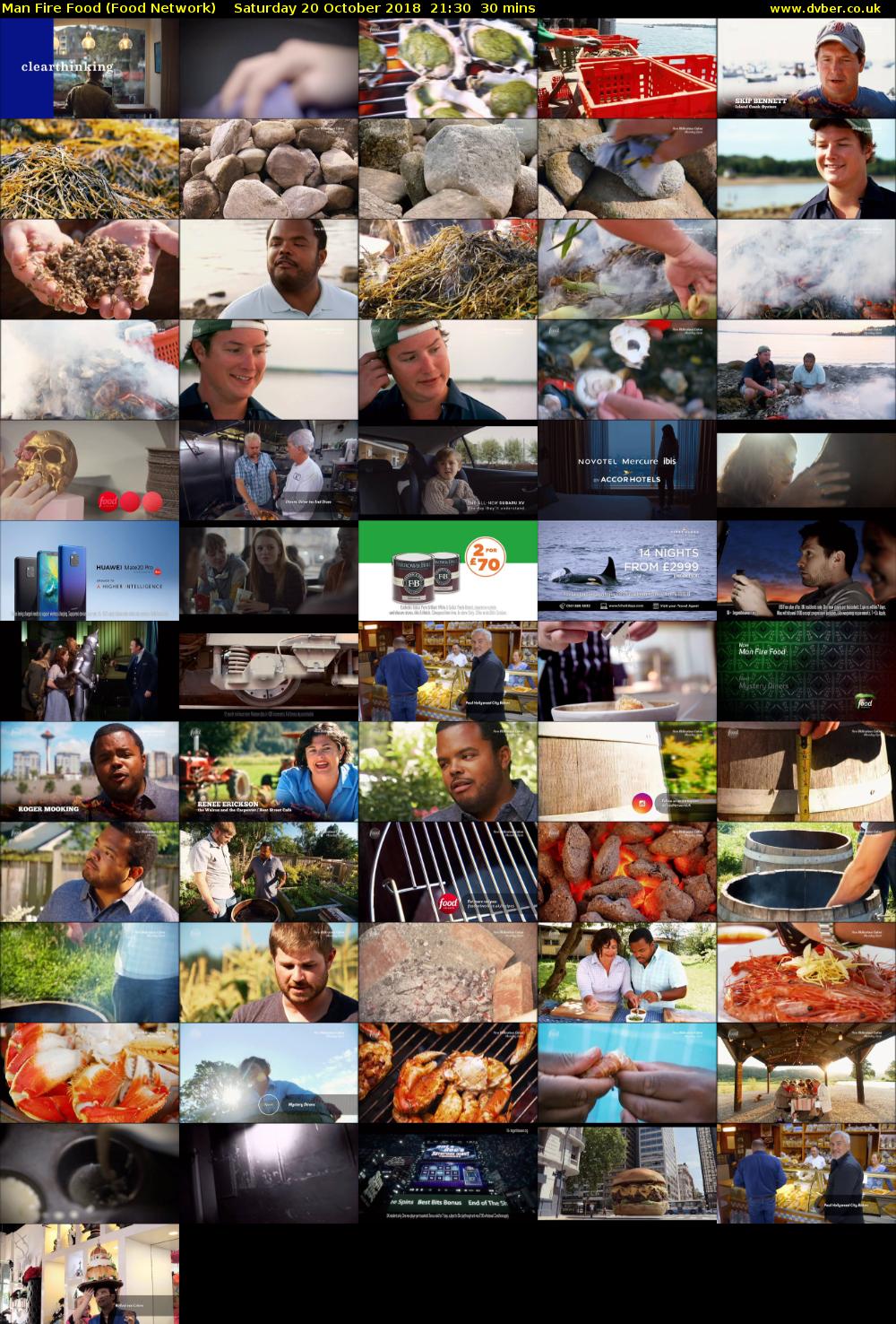 Man Fire Food (Food Network) Saturday 20 October 2018 21:30 - 22:00