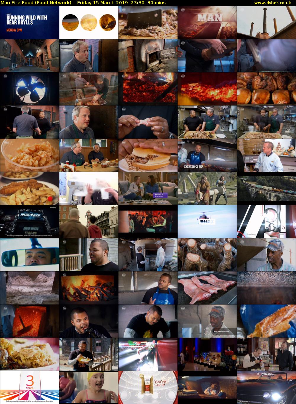 Man Fire Food (Food Network) Friday 15 March 2019 23:30 - 00:00
