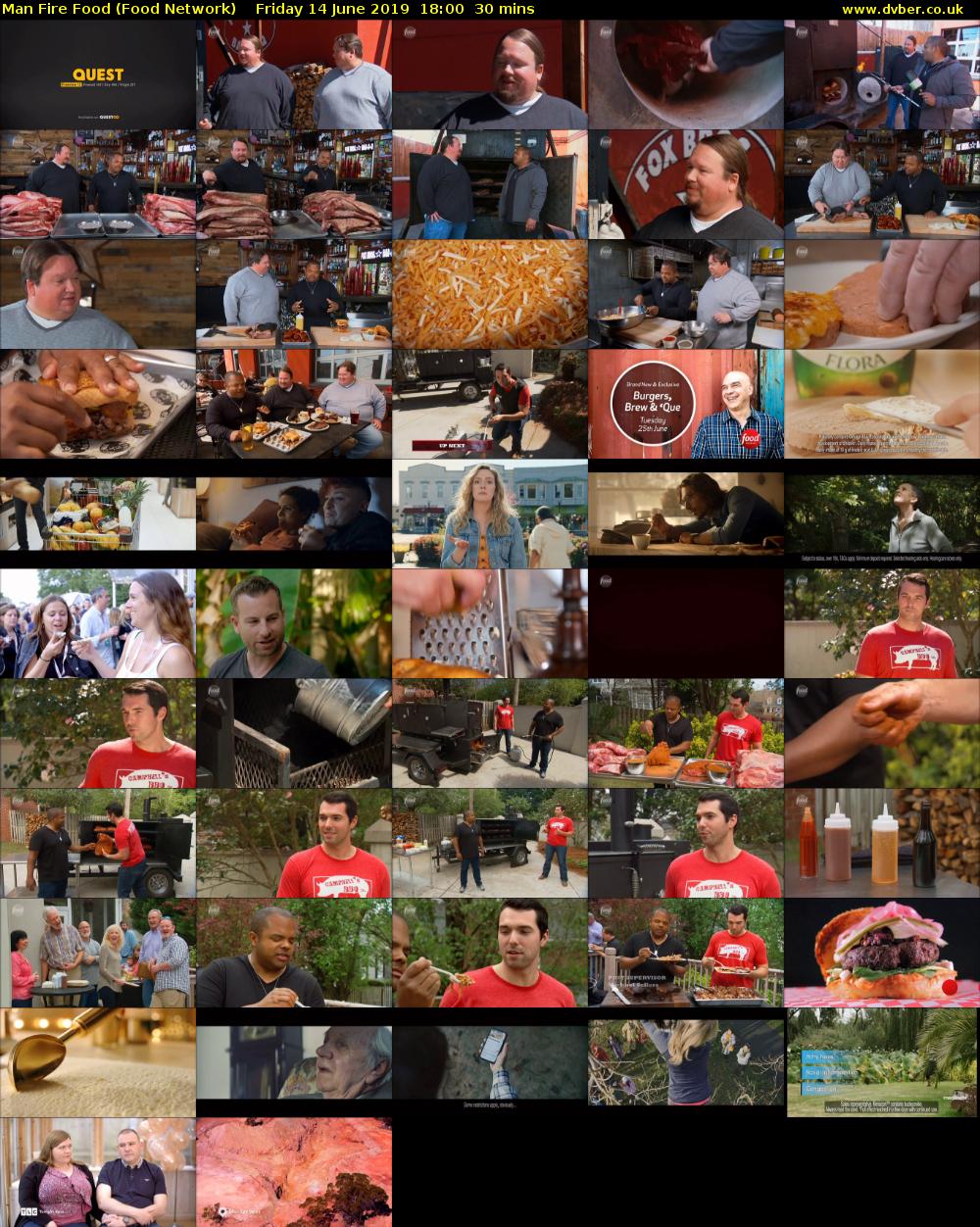 Man Fire Food (Food Network) Friday 14 June 2019 18:00 - 18:30