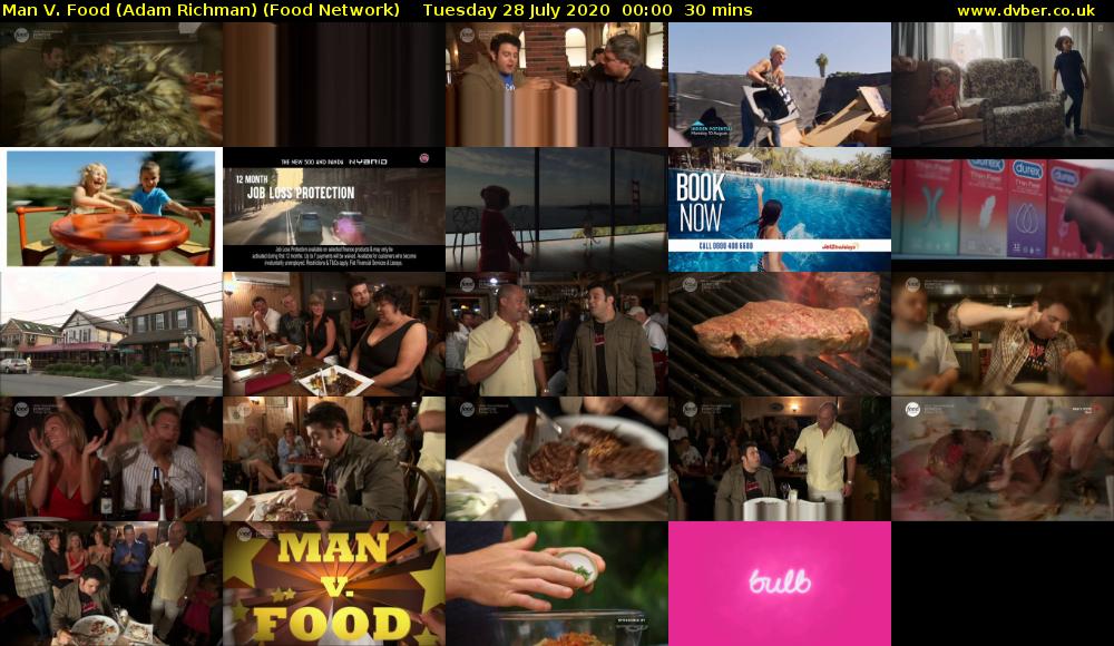 Man V. Food (Adam Richman) (Food Network) Tuesday 28 July 2020 00:00 - 00:30