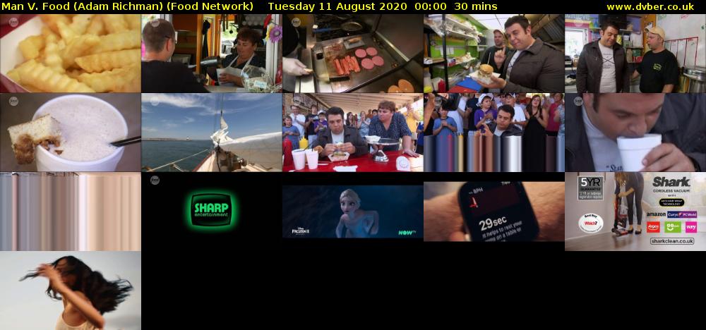Man V. Food (Adam Richman) (Food Network) Tuesday 11 August 2020 00:00 - 00:30