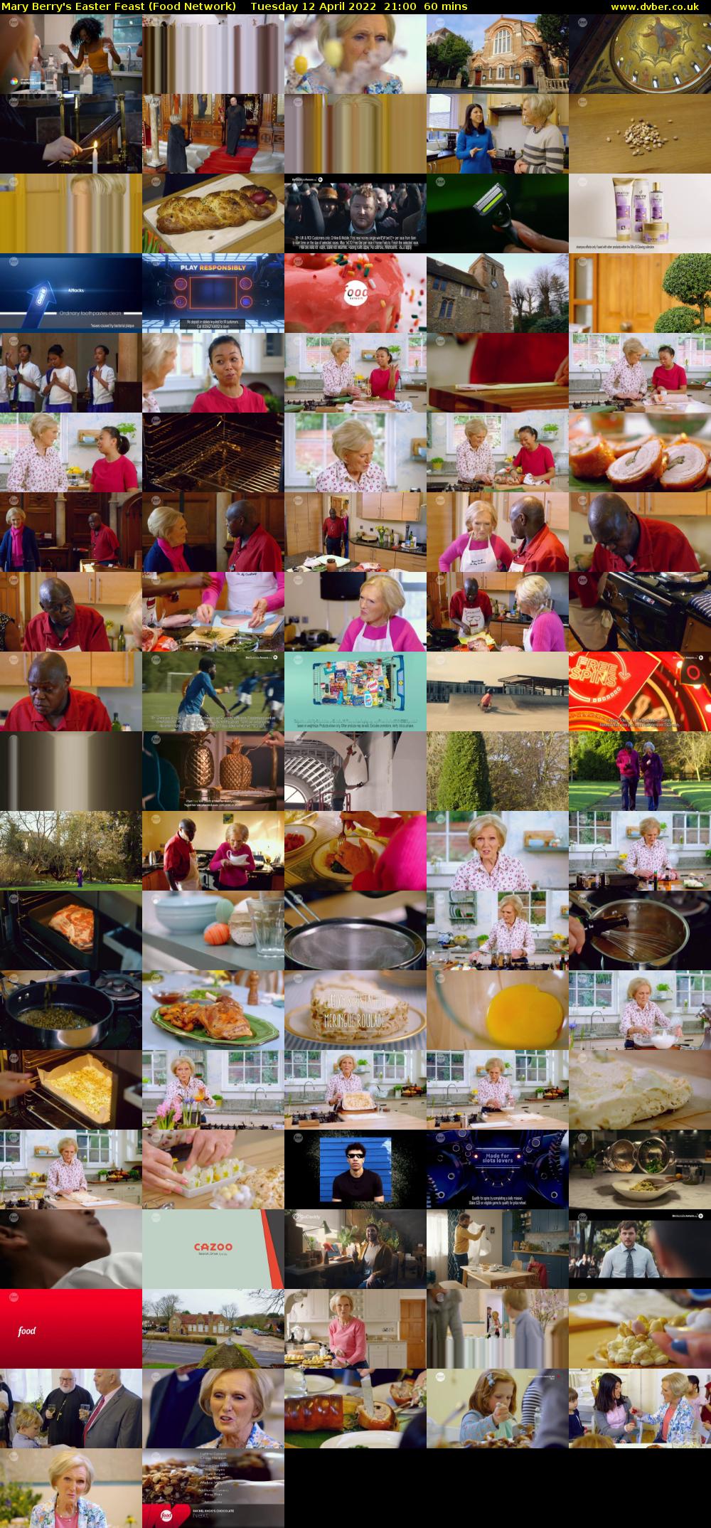 Mary Berry's Easter Feast (Food Network) Tuesday 12 April 2022 21:00 - 22:00