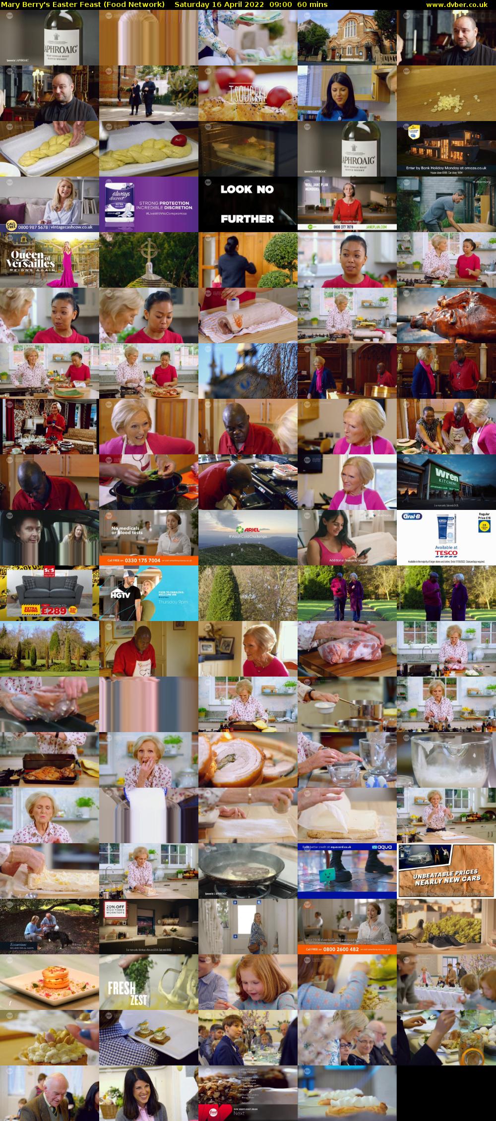 Mary Berry's Easter Feast (Food Network) Saturday 16 April 2022 09:00 - 10:00