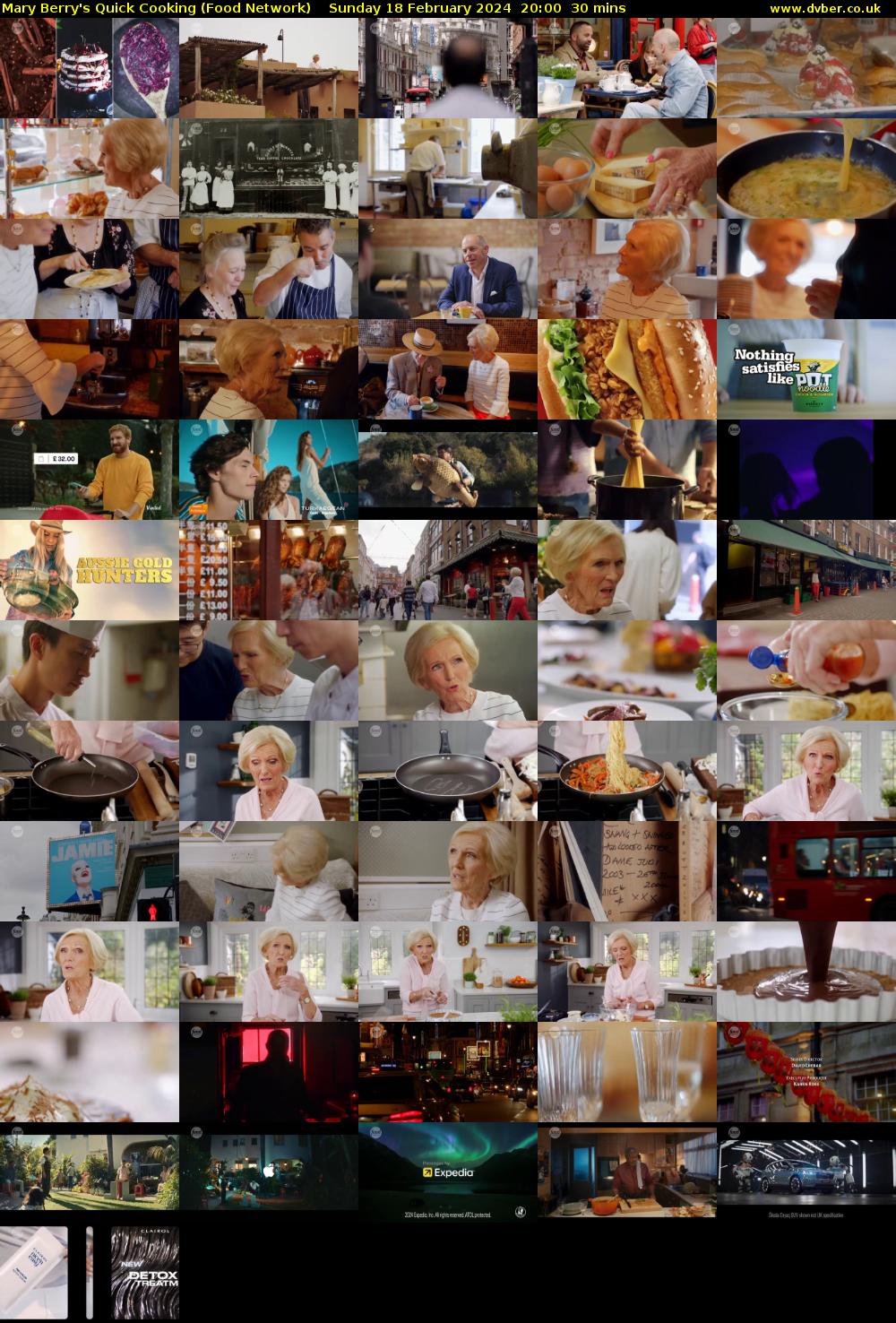 Mary Berry's Quick Cooking (Food Network) Sunday 18 February 2024 20:00 - 20:30