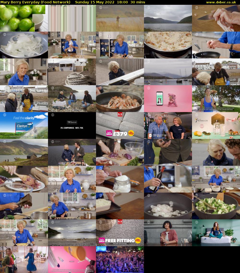 Mary Berry Everyday (Food Network) Sunday 15 May 2022 18:00 - 18:30