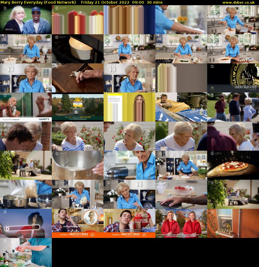 Mary Berry Everyday (Food Network) Friday 21 October 2022 09:00 - 09:30