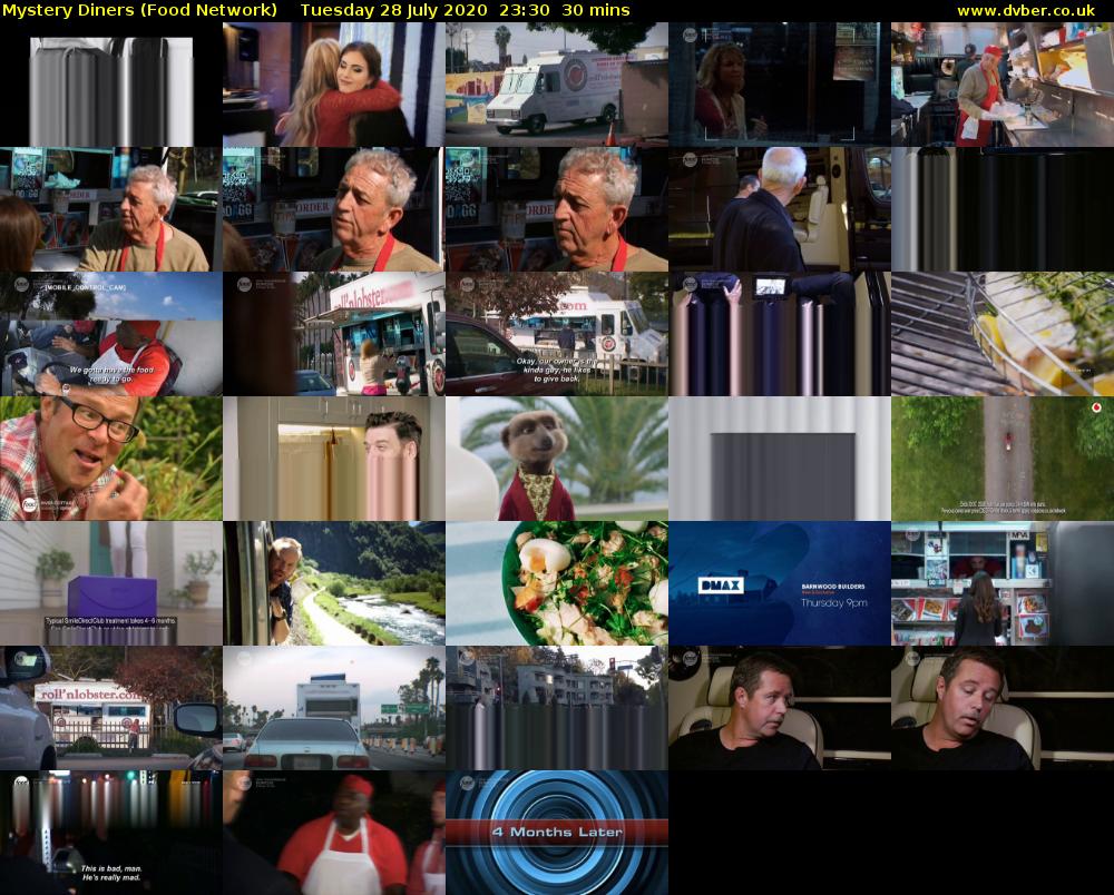 Mystery Diners (Food Network) Tuesday 28 July 2020 23:30 - 00:00