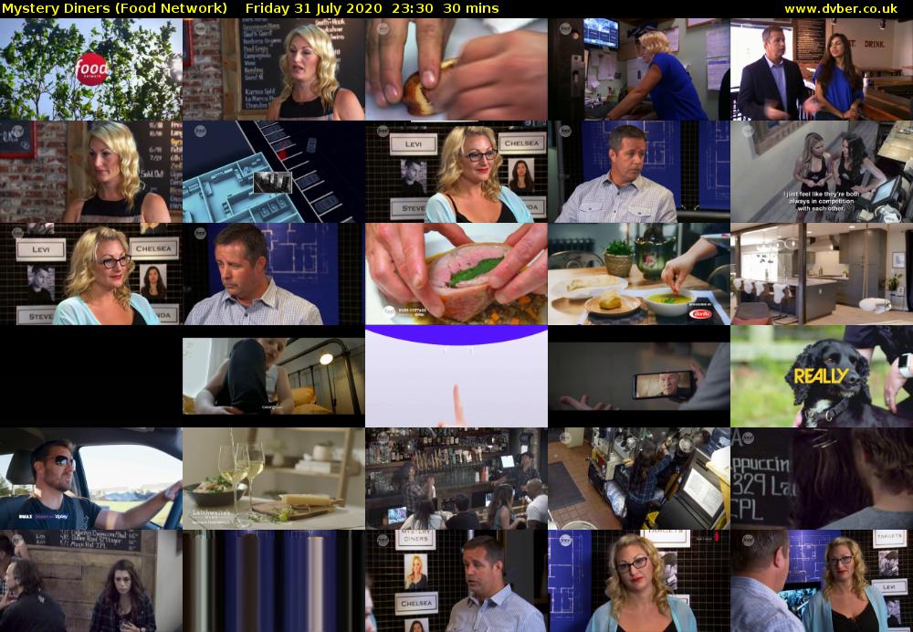 Mystery Diners (Food Network) Friday 31 July 2020 23:30 - 00:00