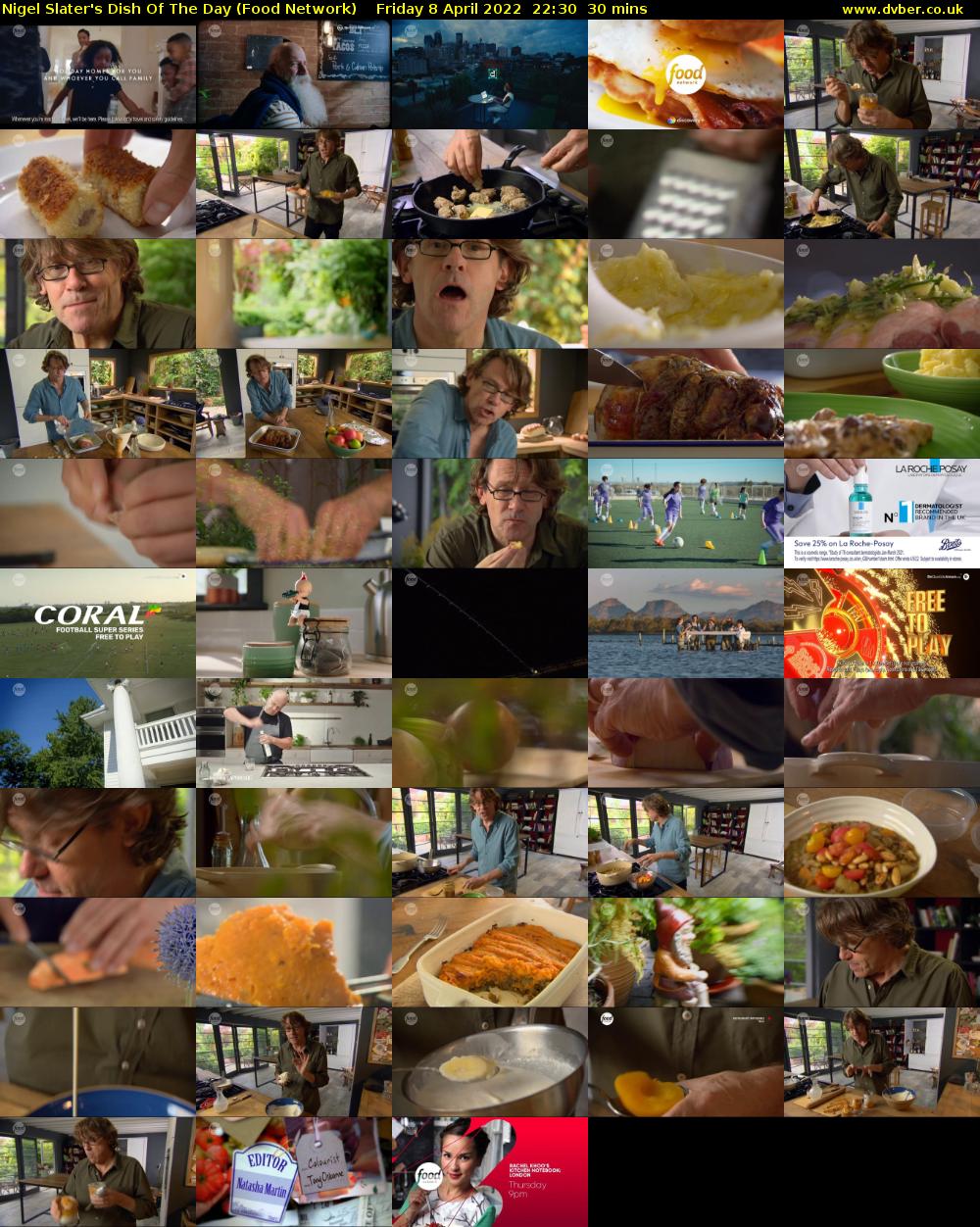 Nigel Slater's Dish Of The Day (Food Network) Friday 8 April 2022 22:30 - 23:00