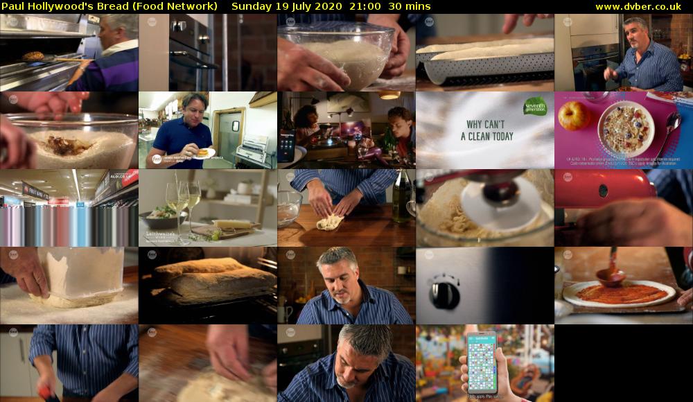 Paul Hollywood's Bread (Food Network) Sunday 19 July 2020 21:00 - 21:30