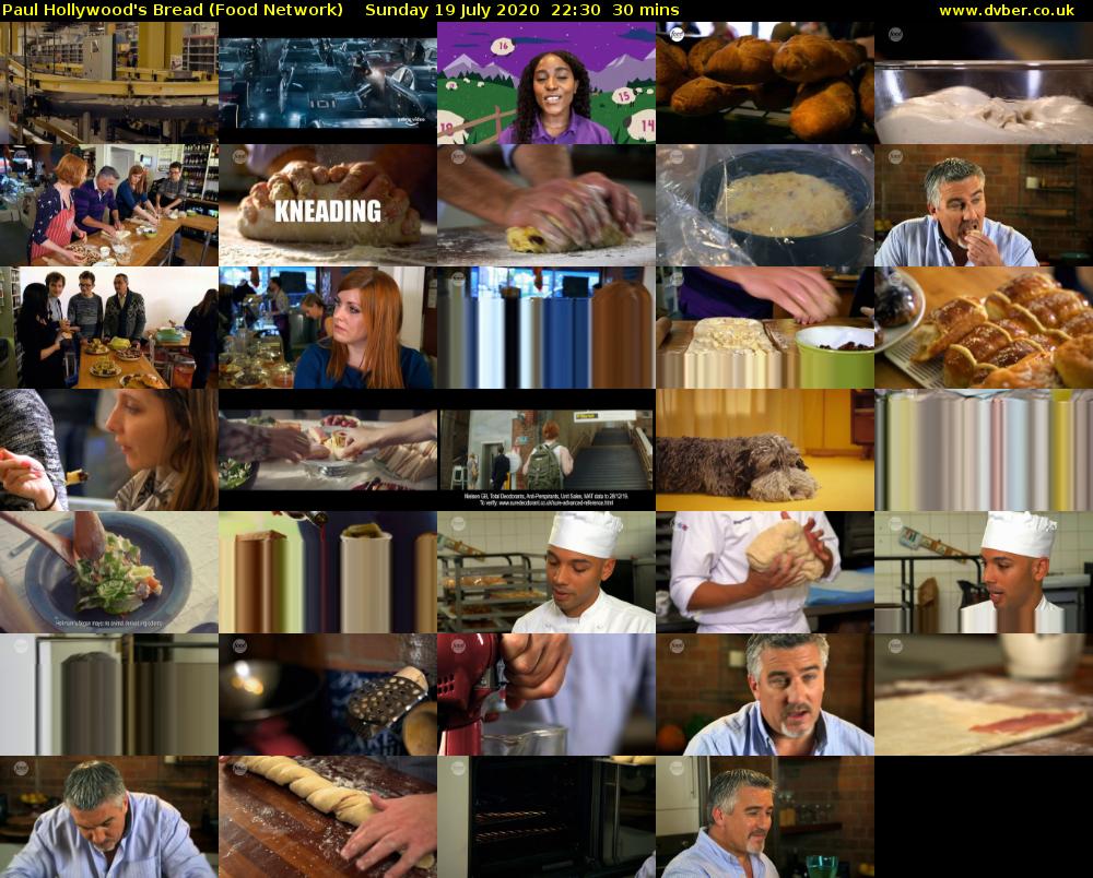 Paul Hollywood's Bread (Food Network) Sunday 19 July 2020 22:30 - 23:00
