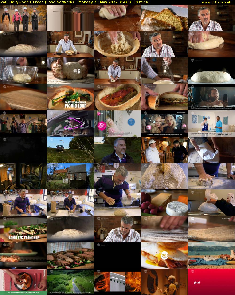 Paul Hollywood's Bread (Food Network) Monday 23 May 2022 09:00 - 09:30