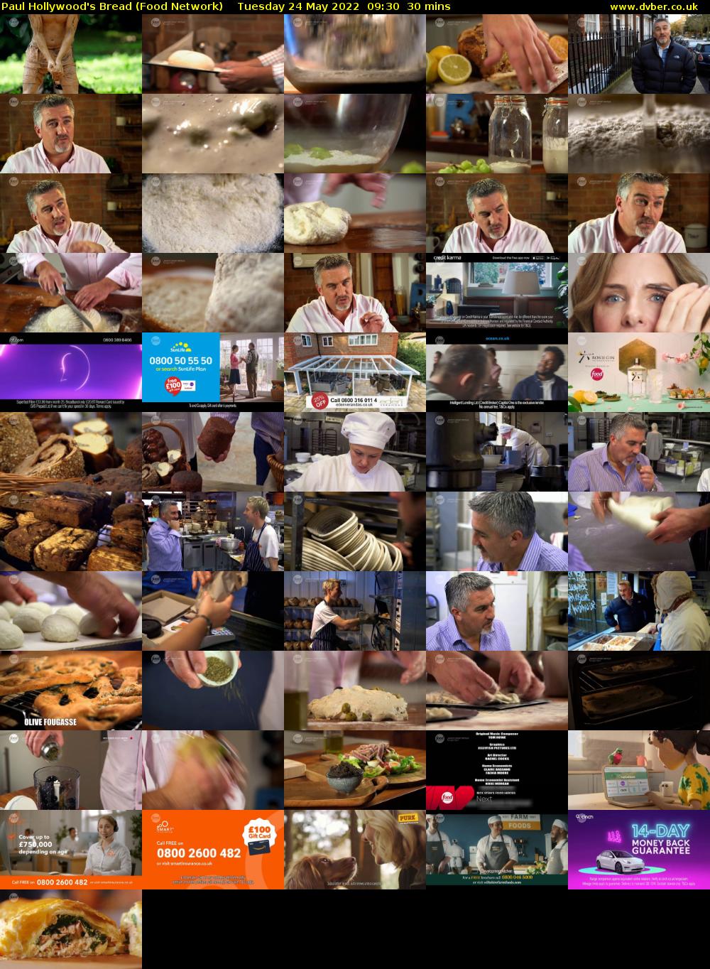 Paul Hollywood's Bread (Food Network) Tuesday 24 May 2022 09:30 - 10:00