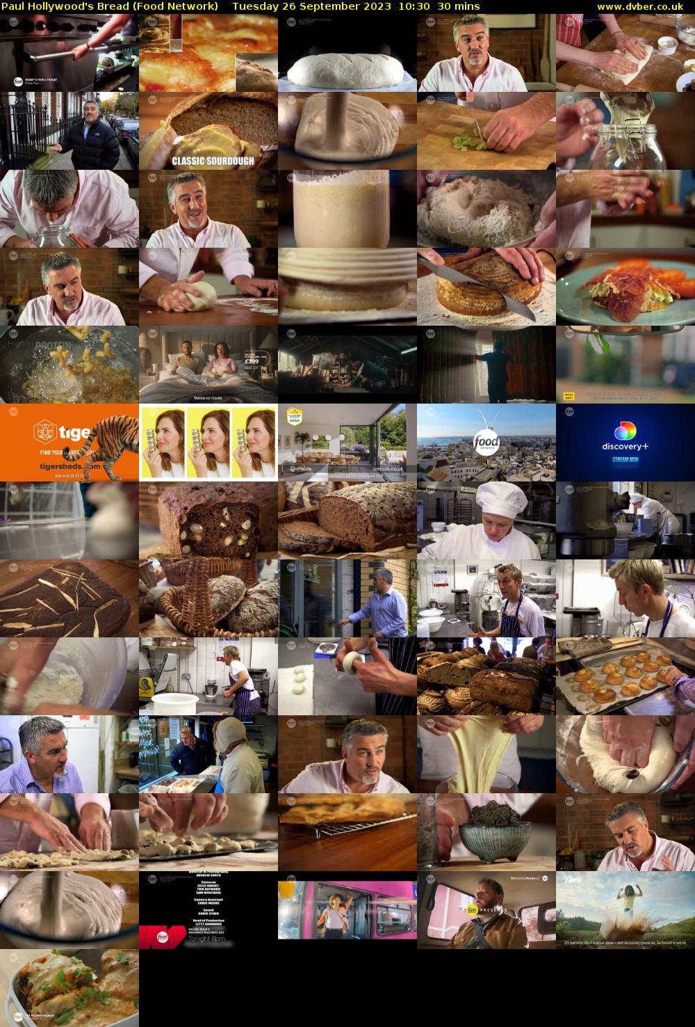 Paul Hollywood's Bread (Food Network) Tuesday 26 September 2023 10:30 - 11:00