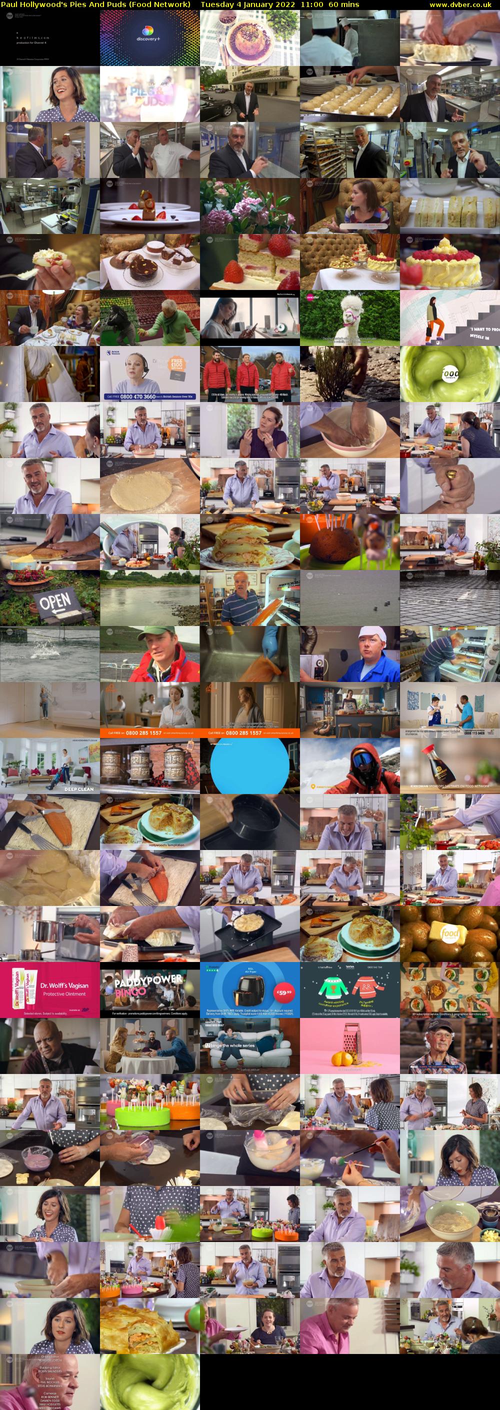 Paul Hollywood's Pies And Puds (Food Network) Tuesday 4 January 2022 11:00 - 12:00