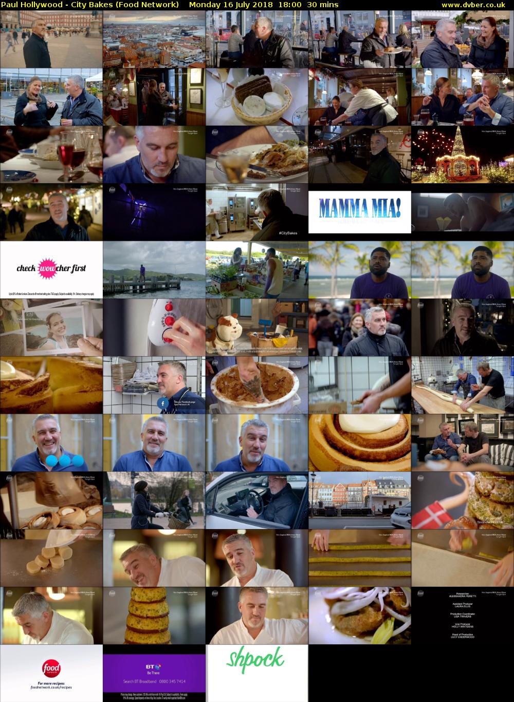 Paul Hollywood - City Bakes (Food Network) Monday 16 July 2018 18:00 - 18:30