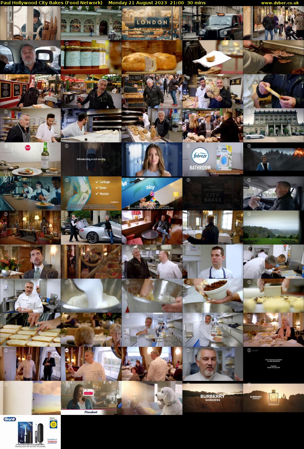 Paul Hollywood City Bakes (Food Network) Monday 21 August 2023 21:00 - 21:30