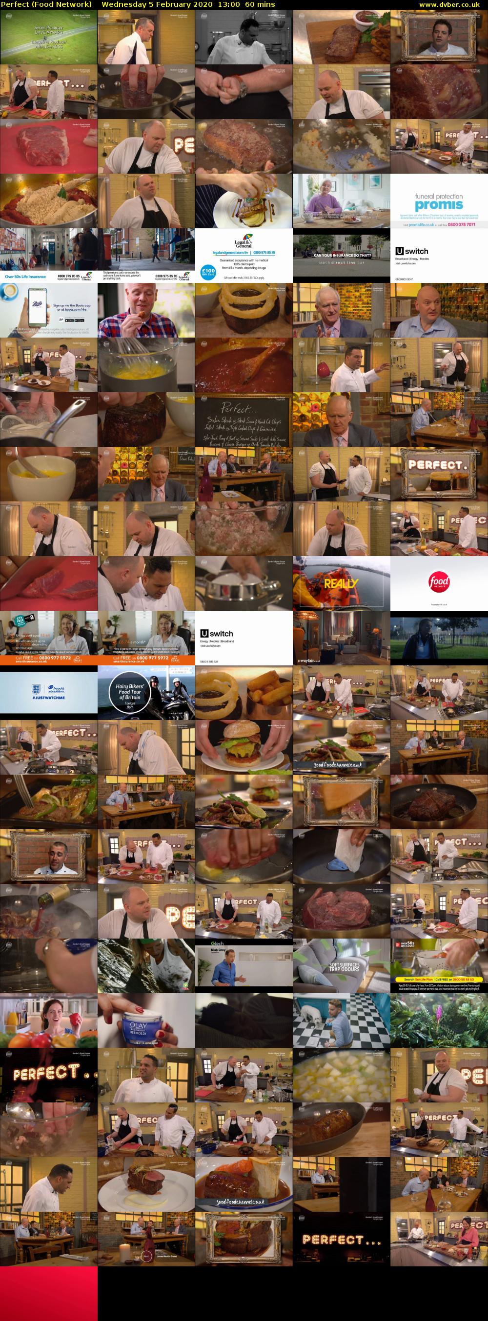 Perfect (Food Network) Wednesday 5 February 2020 13:00 - 14:00