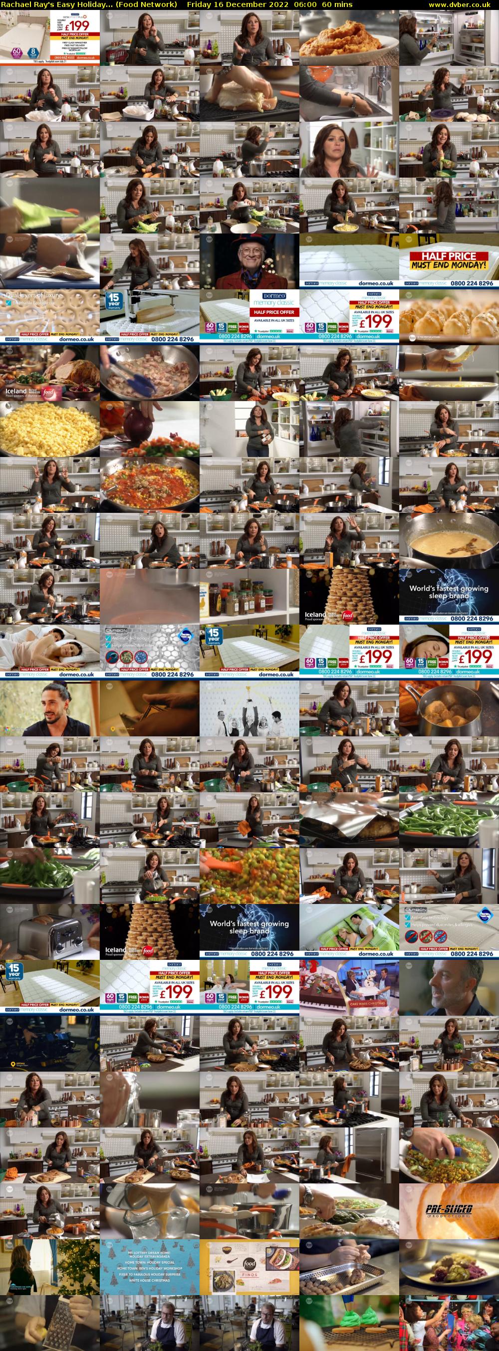 Rachael Ray's Easy Holiday... (Food Network) Friday 16 December 2022 06:00 - 07:00