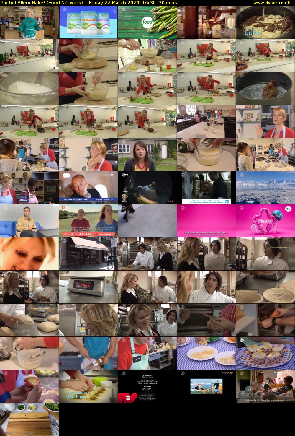 Rachel Allen: Bake! (Food Network) Friday 22 March 2024 16:30 - 17:00