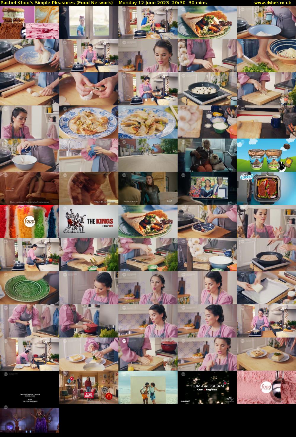 Rachel Khoo's Simple Pleasures (Food Network) Monday 12 June 2023 20:30 - 21:00