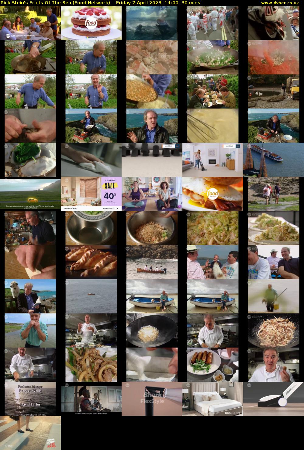 Rick Stein's Fruits Of The Sea (Food Network) Friday 7 April 2023 14:00 - 14:30