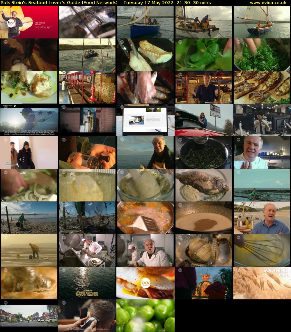 Rick Stein's Seafood Lover's Guide (Food Network) Tuesday 17 May 2022 21:30 - 22:00