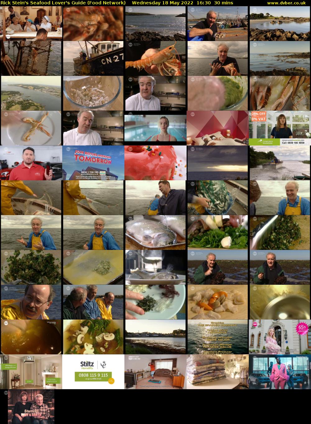 Rick Stein's Seafood Lover's Guide (Food Network) Wednesday 18 May 2022 16:30 - 17:00