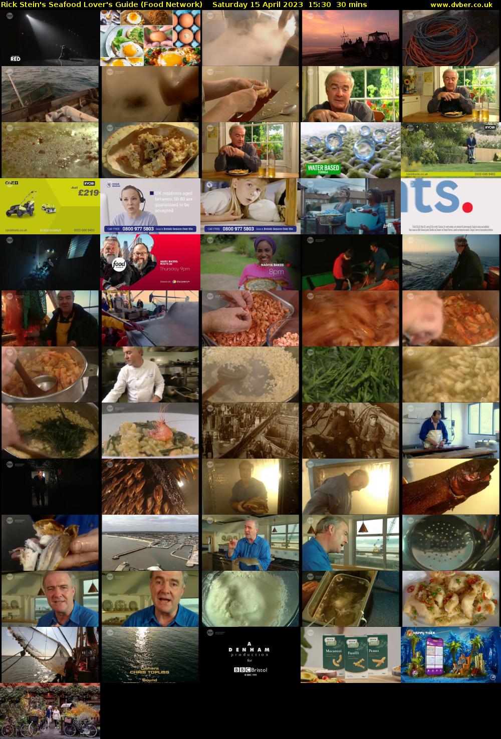 Rick Stein's Seafood Lover's Guide (Food Network) Saturday 15 April 2023 15:30 - 16:00