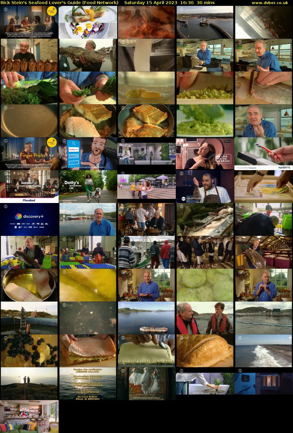 Rick Stein's Seafood Lover's Guide (Food Network) Saturday 15 April 2023 16:30 - 17:00