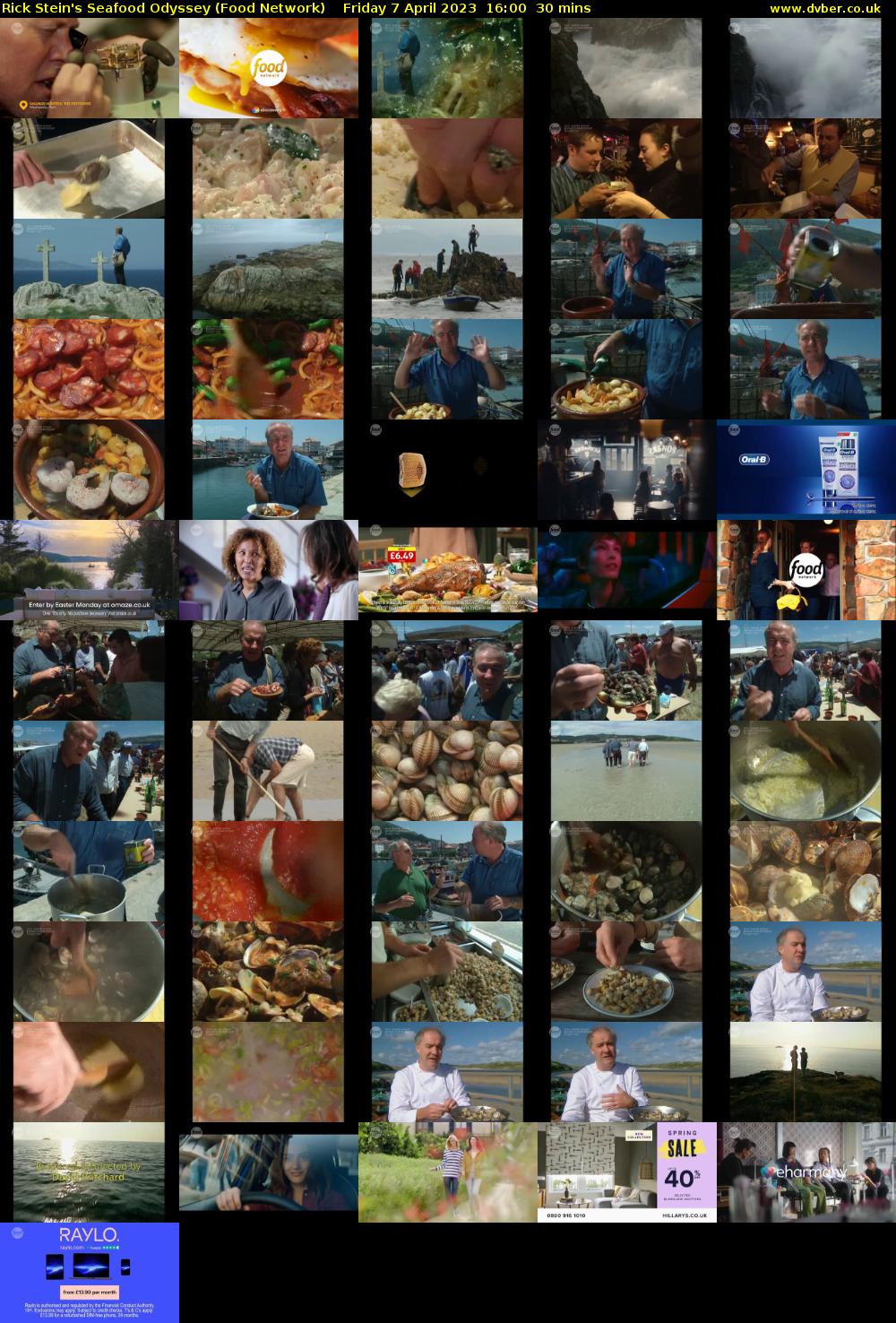 Rick Stein's Seafood Odyssey (Food Network) Friday 7 April 2023 16:00 - 16:30