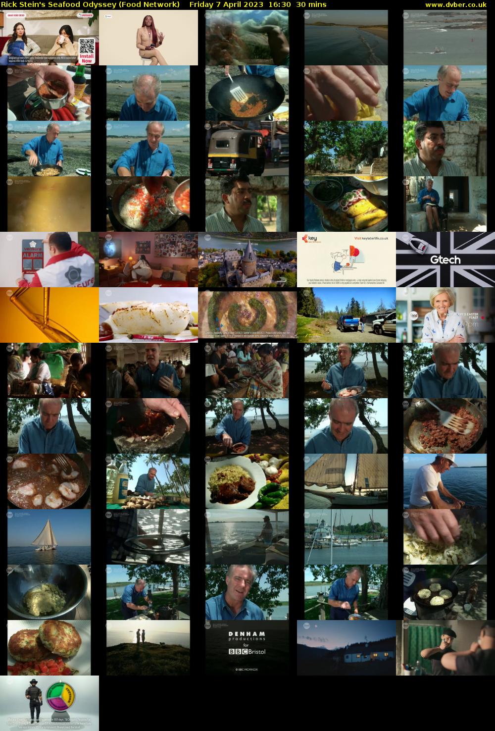 Rick Stein's Seafood Odyssey (Food Network) Friday 7 April 2023 16:30 - 17:00