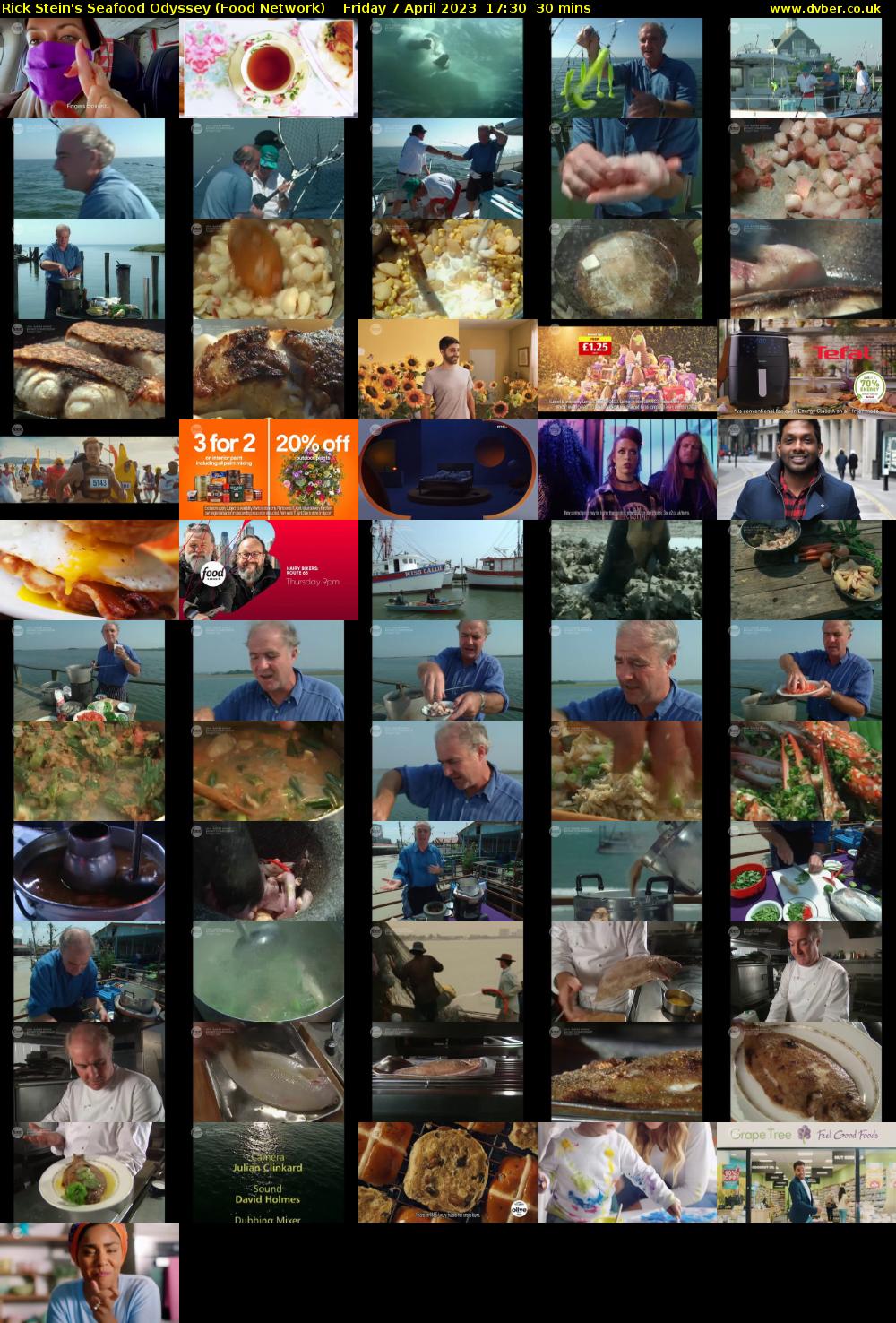 Rick Stein's Seafood Odyssey (Food Network) Friday 7 April 2023 17:30 - 18:00