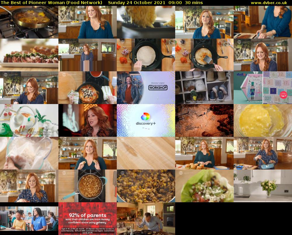 The Best of Pioneer Woman (Food Network) Sunday 24 October 2021 09:00 - 09:30