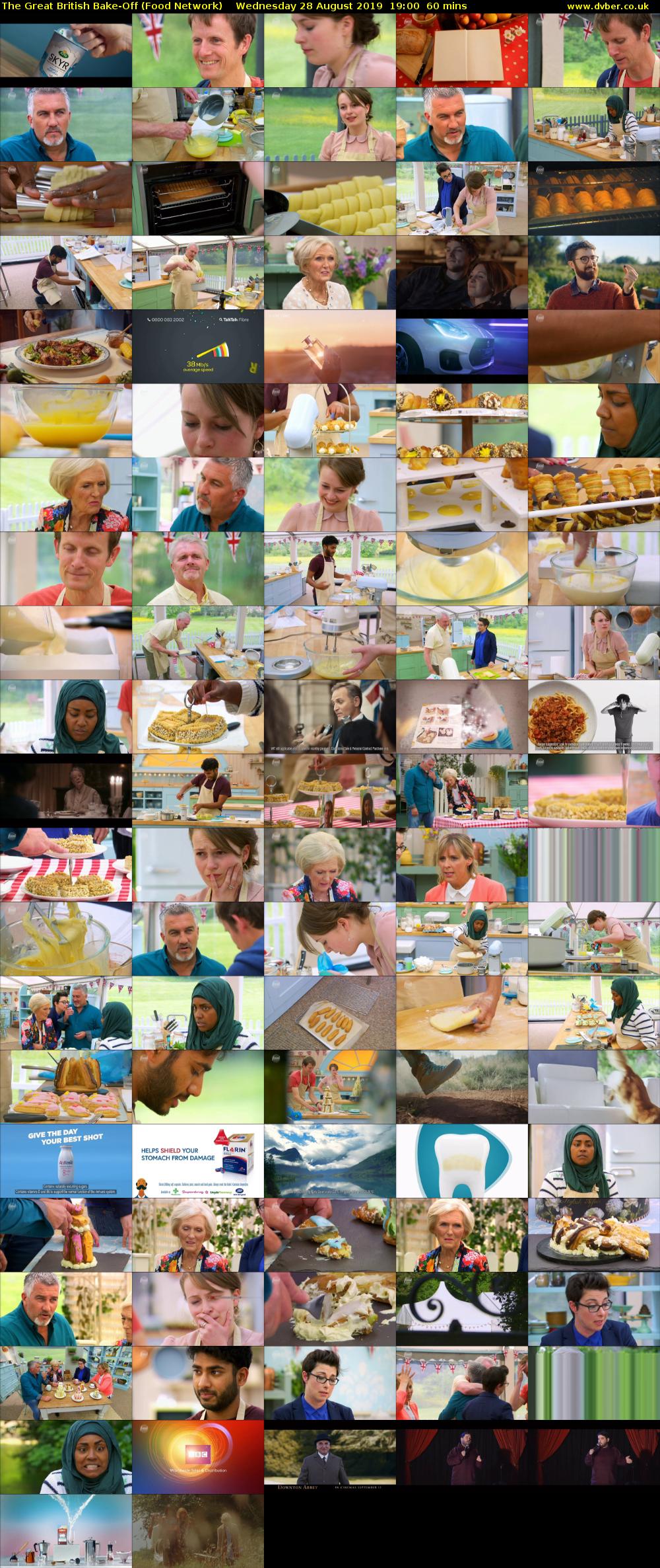 The Great British Bake-Off (Food Network) Wednesday 28 August 2019 19:00 - 20:00