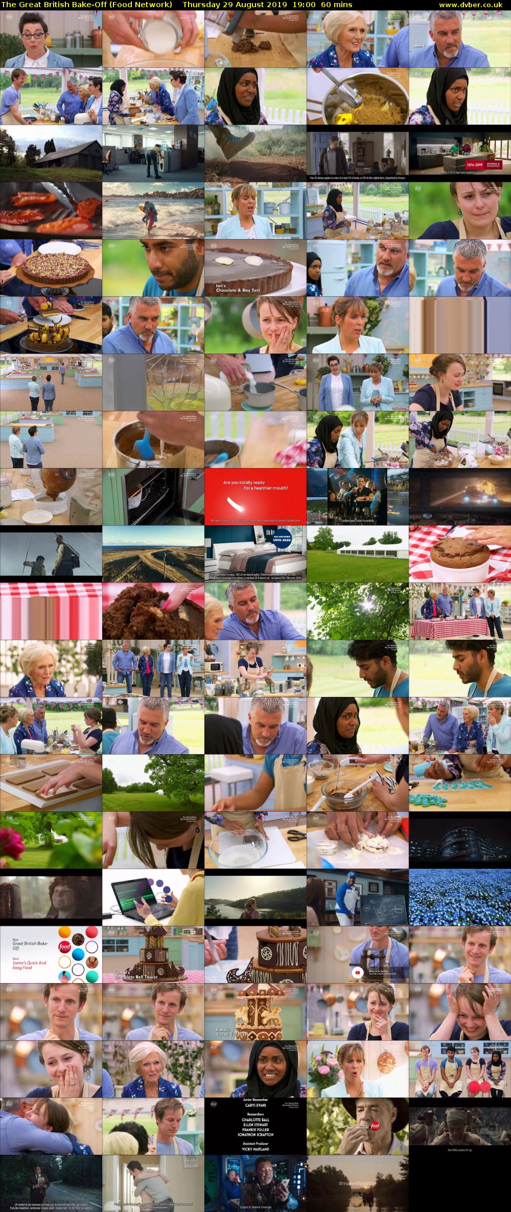 The Great British Bake-Off (Food Network) Thursday 29 August 2019 19:00 - 20:00