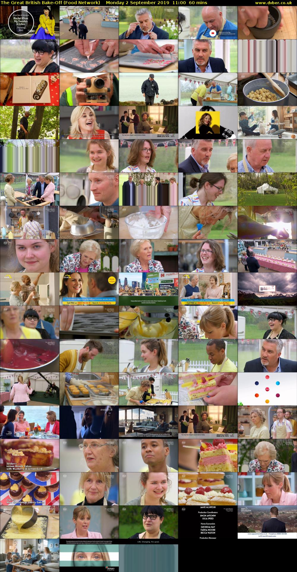 The Great British Bake-Off (Food Network) Monday 2 September 2019 11:00 - 12:00