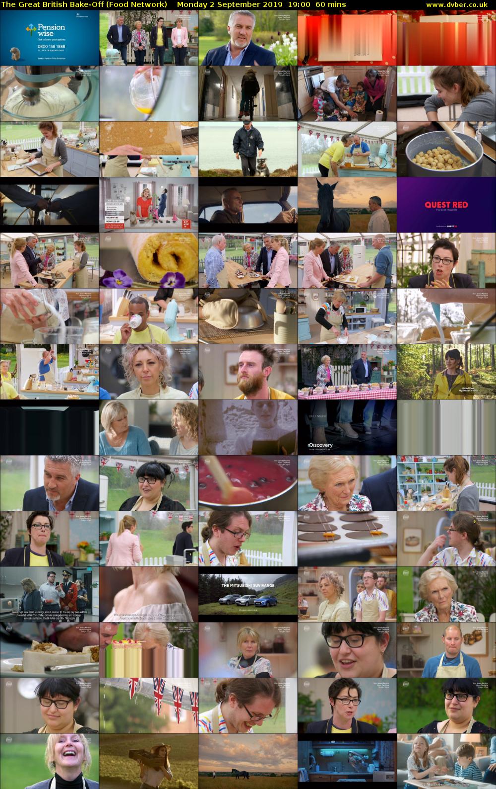 The Great British Bake-Off (Food Network) Monday 2 September 2019 19:00 - 20:00