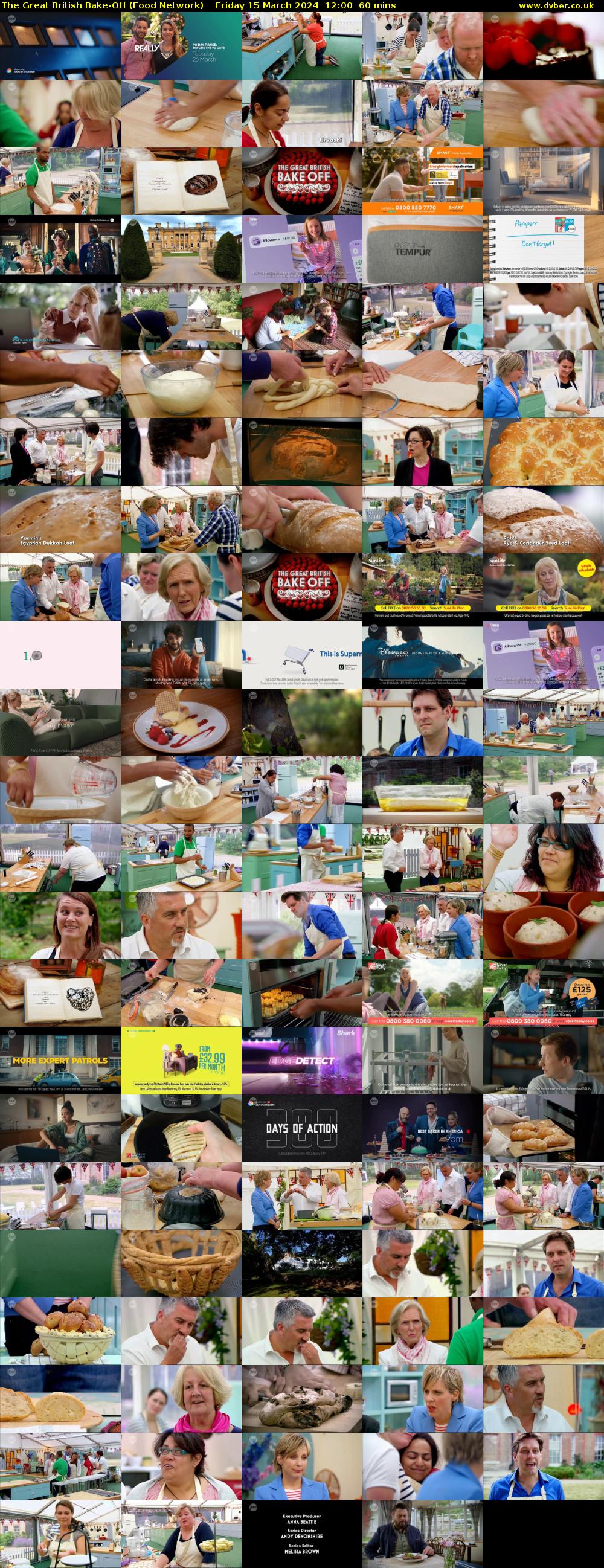 The Great British Bake-Off (Food Network) Friday 15 March 2024 12:00 - 13:00