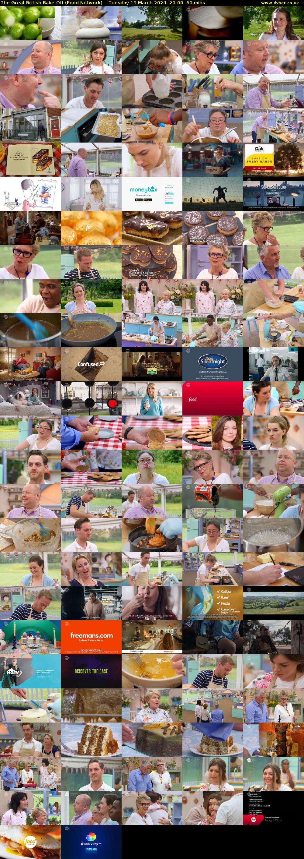 The Great British Bake-Off (Food Network) Tuesday 19 March 2024 20:00 - 21:00