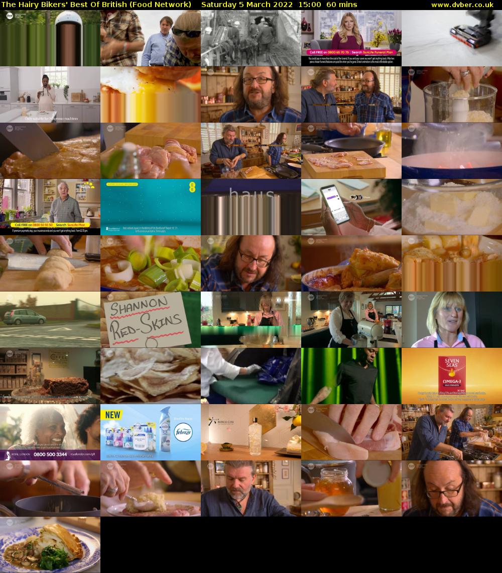 The Hairy Bikers' Best Of British (Food Network) Saturday 5 March 2022 15:00 - 16:00