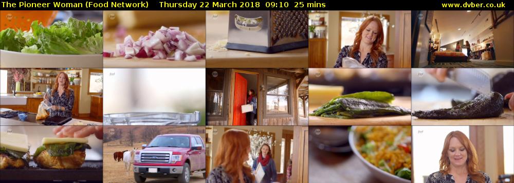 The Pioneer Woman (Food Network) Thursday 22 March 2018 09:10 - 09:35