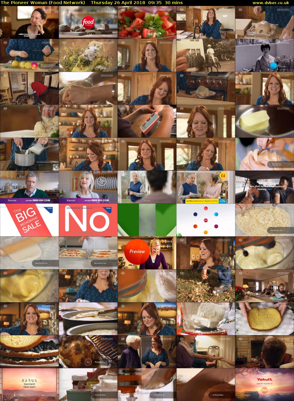 The Pioneer Woman (Food Network) Thursday 26 April 2018 09:35 - 10:05