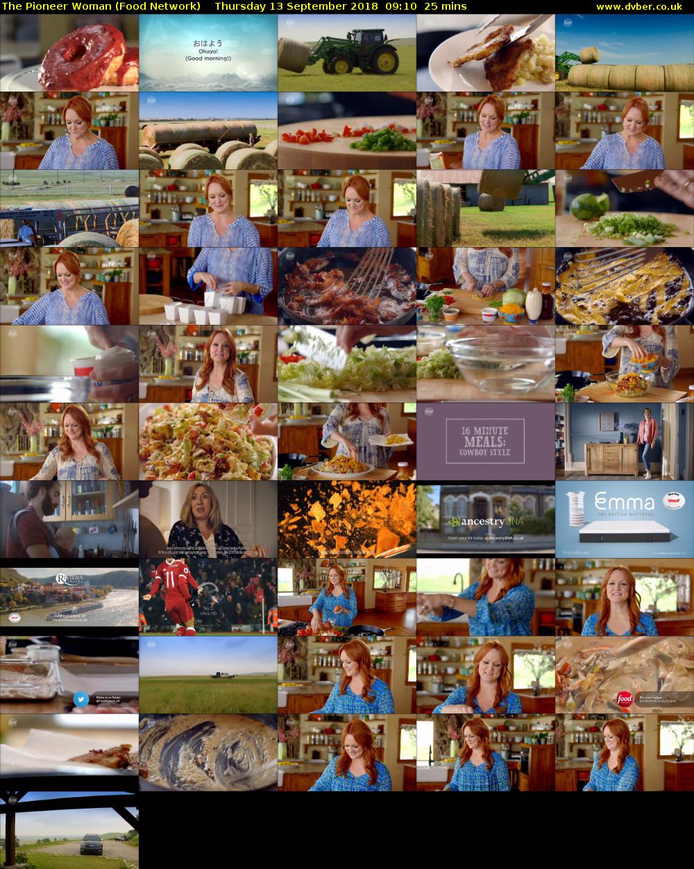 The Pioneer Woman (Food Network) Thursday 13 September 2018 09:10 - 09:35