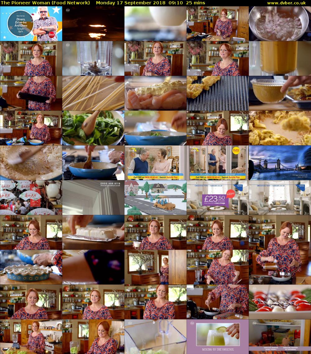 The Pioneer Woman (Food Network) Monday 17 September 2018 09:10 - 09:35