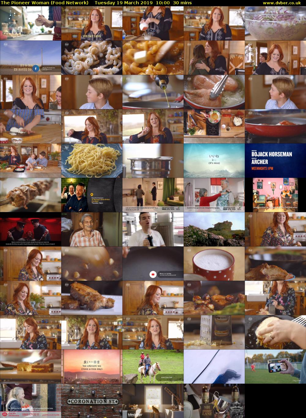 The Pioneer Woman (Food Network) Tuesday 19 March 2019 10:00 - 10:30